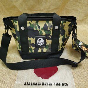 BAPE Crossbody Mini Tote with detachable strap and zip card case